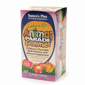 slide 1 of 1, Nature's Plus Animal Parade Gummies Assorted, 75 ct