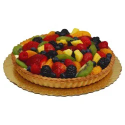 Market District Flan with Fruit, 8 Inch