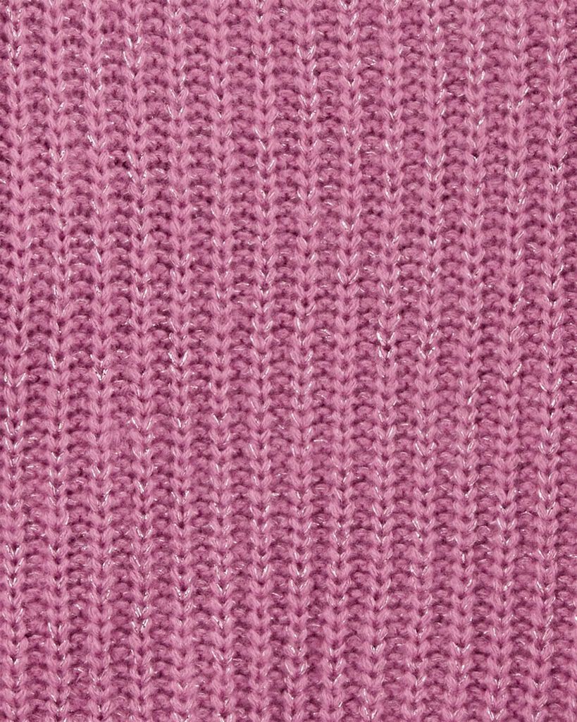 slide 2 of 2, Oshkosh Kid Metallic Relaxed-Fit Sweater Pink 7, 1 ct