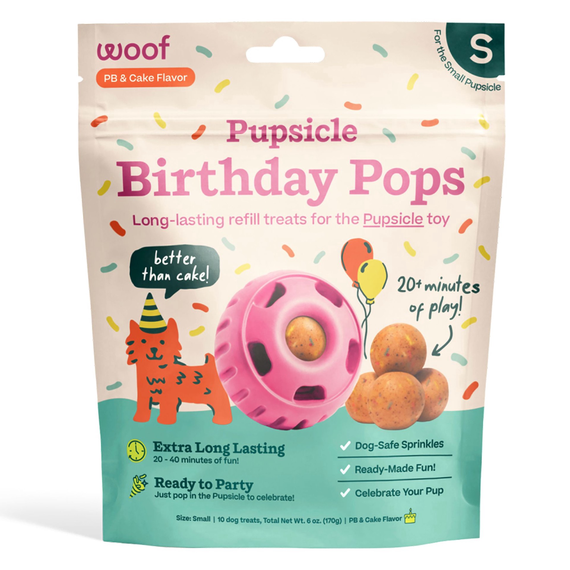 slide 1 of 1, Woof Birthday Pupsicle Pops, SM