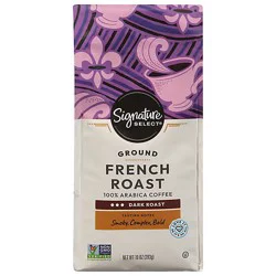 Signature Select Coffee Ground Dark Roast French Roast - 10 Oz