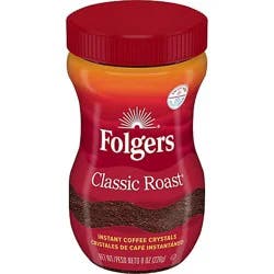 Folgers Coffee Instant Classic Roast - 8 Oz