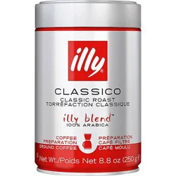 Illy Coffee Illy Blend Arabica Ground Medium Roast Coffee - 8.8 Oz
