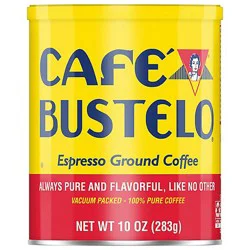 Café Bustelo Espresso Style Dark Roast Ground Coffee - 10 Oz