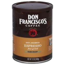 Don Franciscos Coffee Fine Grind Dark Roast Espresso - 12 Oz