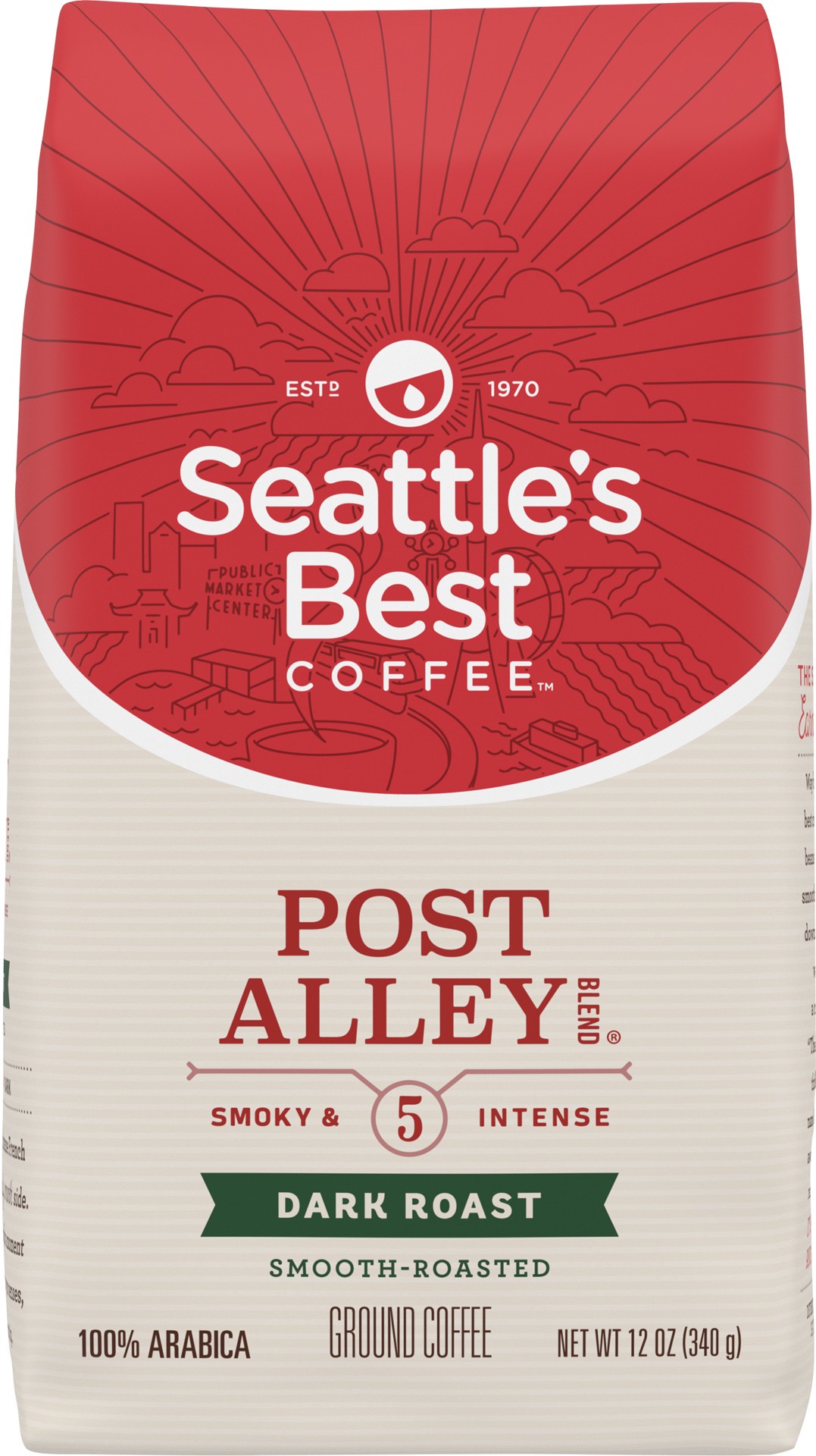 slide 9 of 12, Seattles Best Coffee Ground Coffee Signature Blend No.5 Dark & Intense - 12 Oz, 12 oz