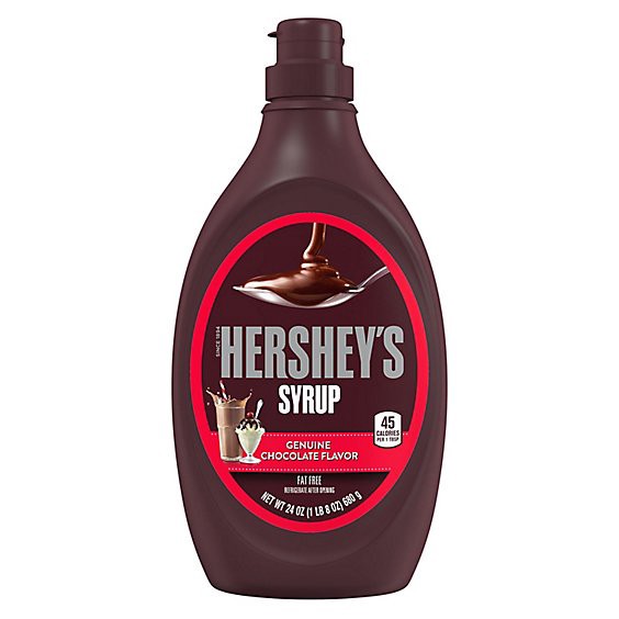 slide 1 of 1, Hersheys Chocolate Syrup Bottle - 24 Oz, 24 oz