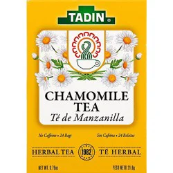 Tadin Herbal Tea No Caffeine Chamomile - 24 Count