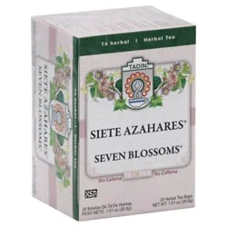 Tadin Herbal Tea No Caffeine Seven Blossoms - 24 Count