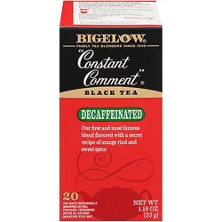 Bigelow Black Tea Bags Constant Comment Decaffeinated 20 Count - 1.18 Oz