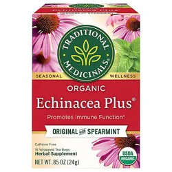 Traditional Medicinals Organic Echinacea Plus Herbal Tea Bags - 16 Count