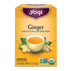 Yogi Herbal Supplement Tea Ginger 16 Count - 1.12 Oz