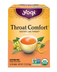 Yogi Herbal Supplement Tea Throat Comfort 16 Count - 1.27 Oz