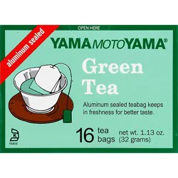Yamamotoyama Tea Bags Green 16 Count - 1.13 Oz