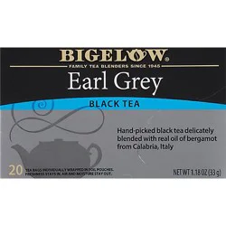 Bigelow Black Tea Bags Earl Grey 20 Count - 1.18 Oz