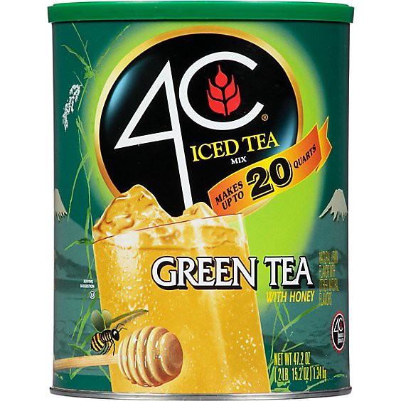 slide 1 of 1, 4c Foods Iced Tea Mix Green Tea With Honey - 47.2 Oz, 47.2 oz