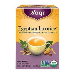 Yogi Herbal Supplement Tea Egyptian Licorice 16 Count - 1.27 Oz