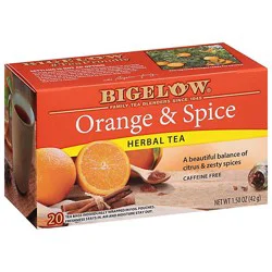 Bigelow Herbal Tea Caffeine Free Orange & Spice - 20 Count