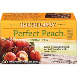 Bigelow Tea Bags Herb Perfect Peach 20 Count - 1.37 Oz