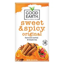 Good Earth Tea Herbal & Black Sweet & Spicy 18 Count - 1.43 Oz