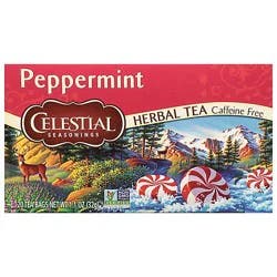 Celestial Seasonings Herbal Tea Bags Caffeine Free Peppermint 20 Count - 1.6 Oz