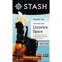 Stash Herbal Tea Caffeine Free Licorice Spice - 20 Count