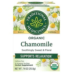 Traditional Medicinals Herbal Tea Organic Chamomile - 16 Count