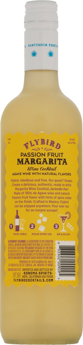 slide 5 of 12, Flybird Passion Fruit Margarita Wine Cocktail, 1 ct