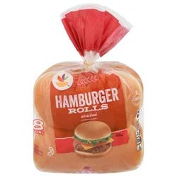 Giant Enriched Hamburger Rolls - 8 ct