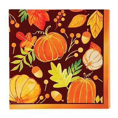 slide 1 of 1, Creative Converting Fall Lunch Napkin Give Thanks, 1 ct