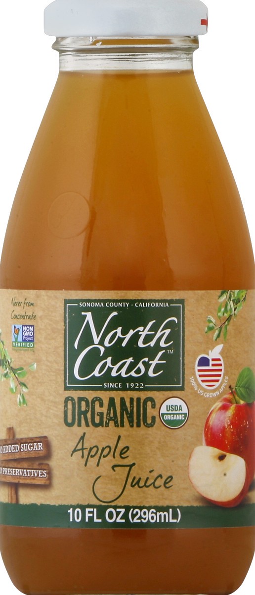 slide 4 of 4, North Coast Organic Apple Juice, 