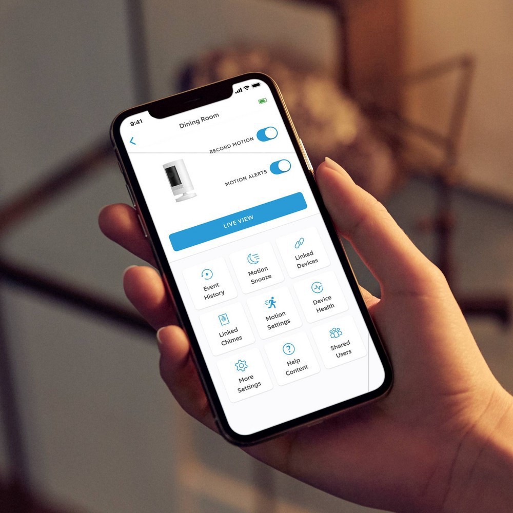 slide 4 of 7, Ring 1080p Wireless Stick Up Security Camera (Battery) - White, 1 ct