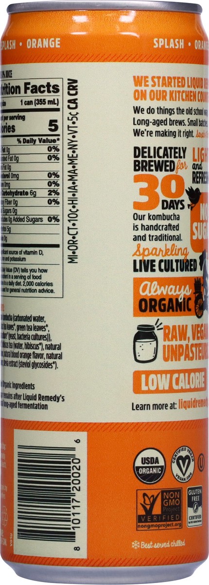 slide 6 of 14, Remedy Kombucha Orange Splash, 12 fl oz