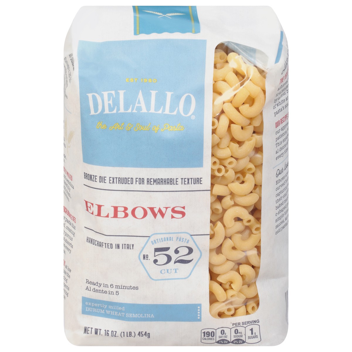 slide 1 of 11, DeLallo Elbow Pasta, 1 lb