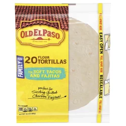 Old El Paso Flour Tortillas, For Soft Tacos And Fajitas, Family Size