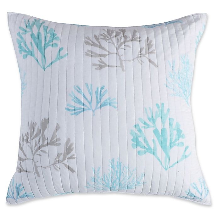 slide 1 of 2, Levtex Home Kapalua Bay Coral European Pillow Sham - Blue/White, 1 ct