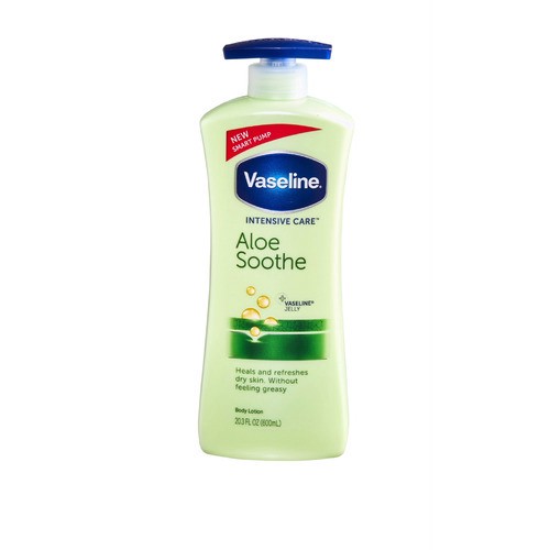 slide 1 of 1, Vaseline® Intensive Care™ lotion, aloe soothe, 20.3 oz