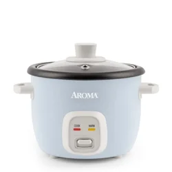 Aroma 4-Cup Pot Style Rice Cooker, Blue