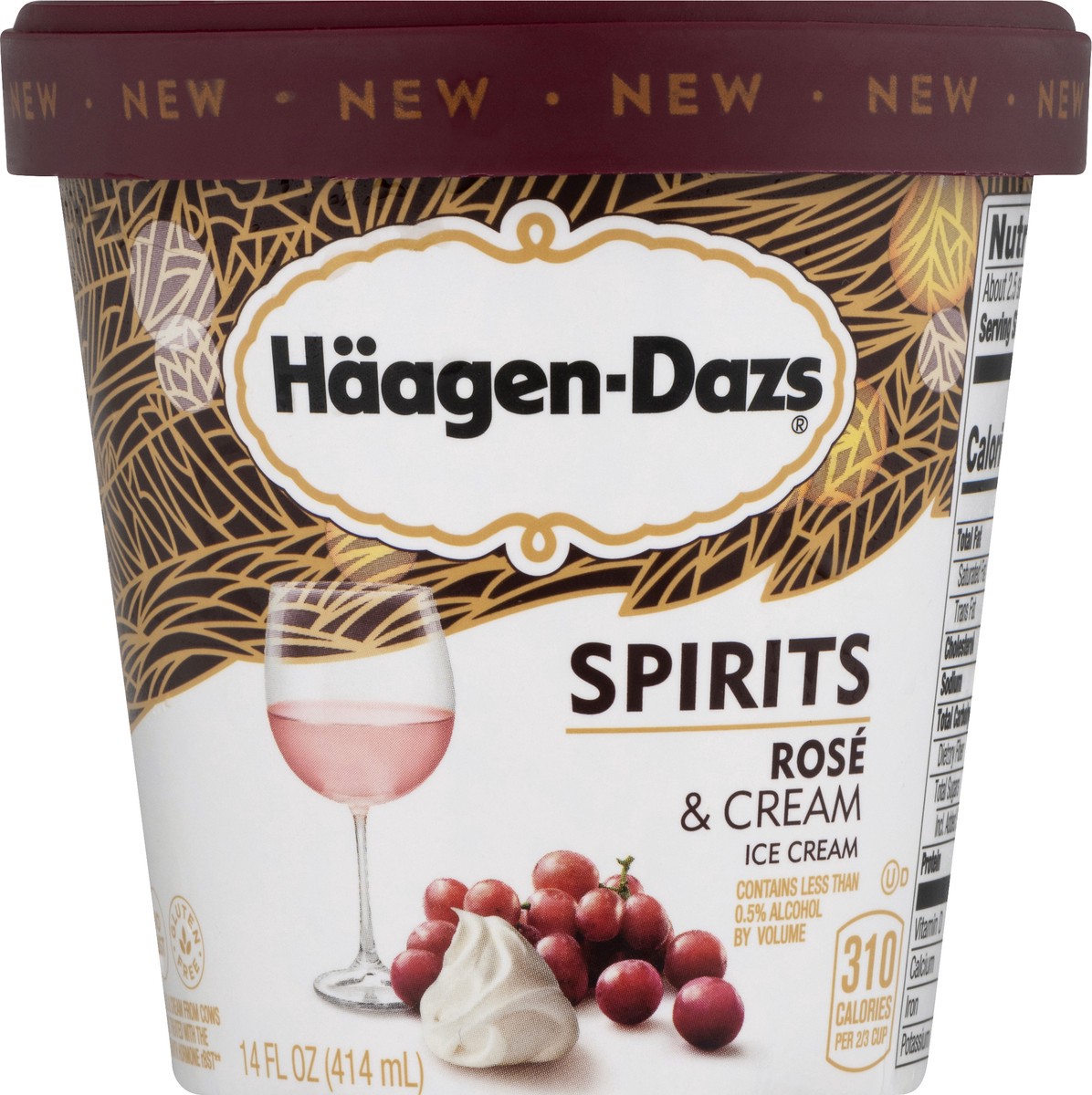 slide 6 of 9, Häagen-Dazs Spirits Rose & Cream Ice Cream 14 fl oz, 14 fl oz