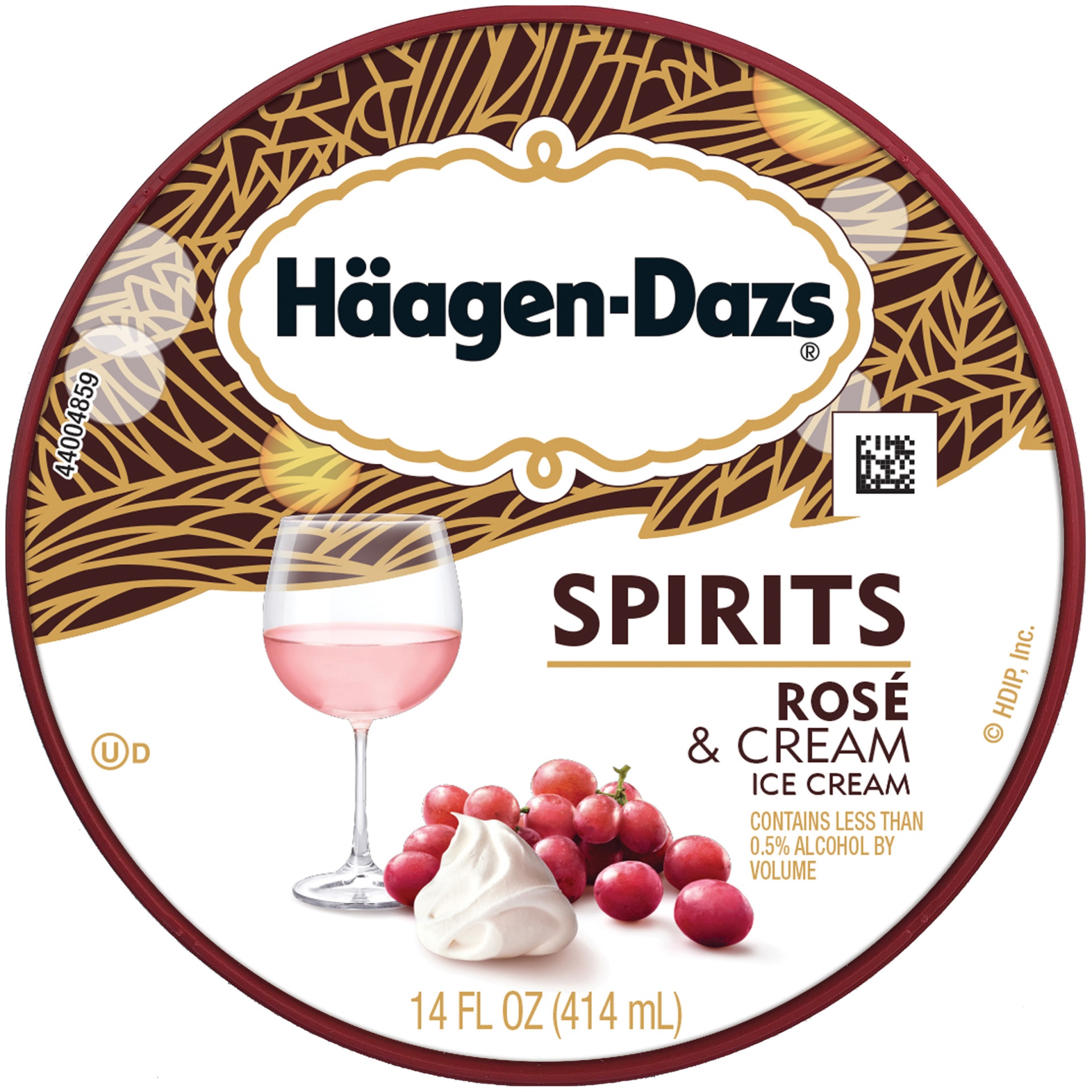 slide 7 of 7, Häagen-Dazs Spirits Rose & Cream Ice Cream, 14 fl oz