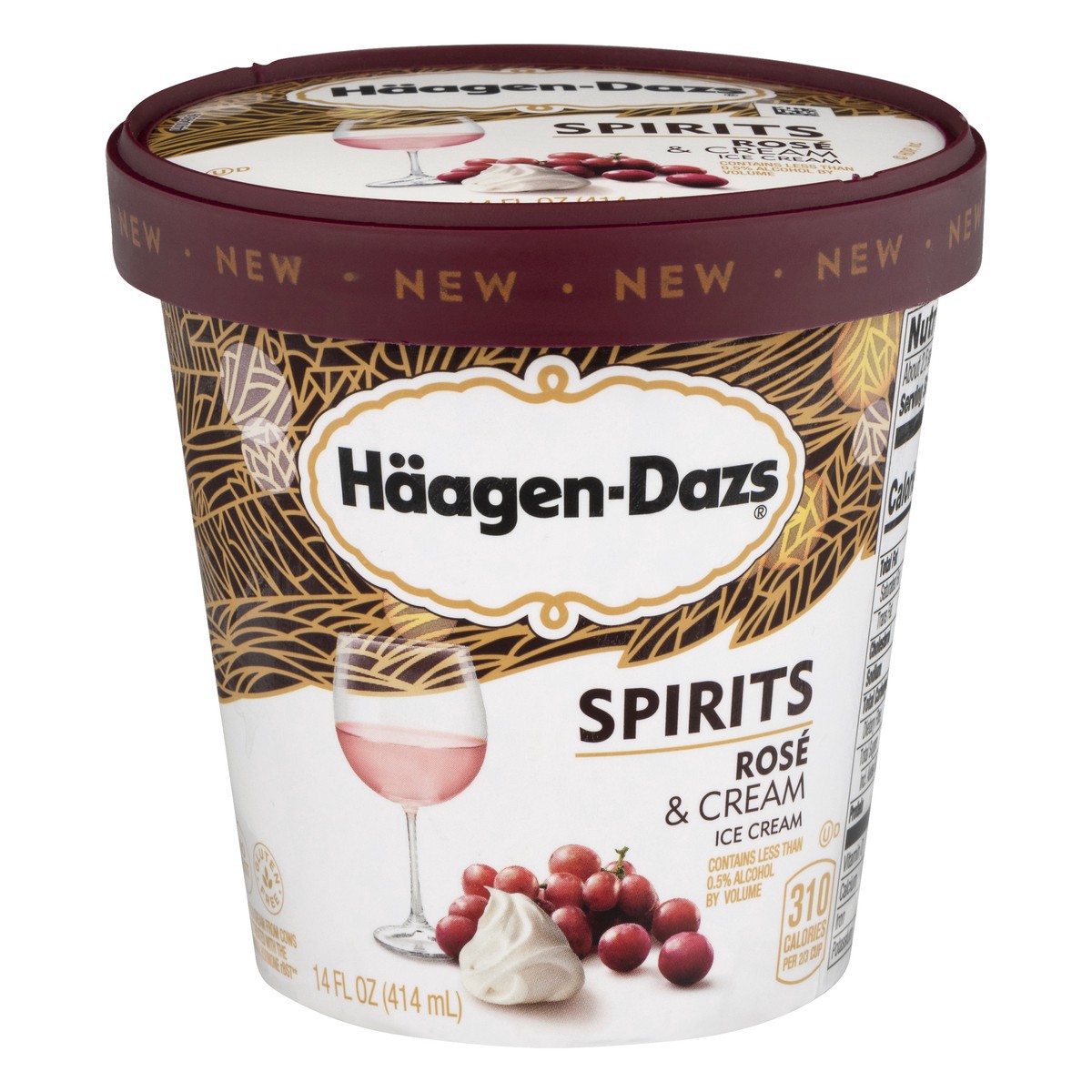 slide 1 of 9, Häagen-Dazs Spirits Rose & Cream Ice Cream 14 fl oz, 14 fl oz