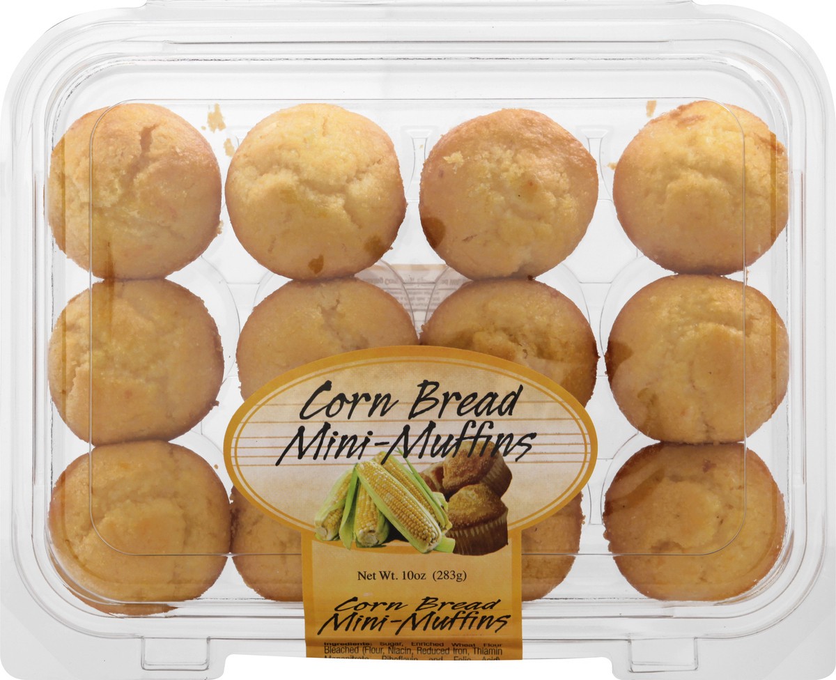 slide 1 of 9, Olson's Baking Co. Corn Bread Mini-Muffins, 10 oz