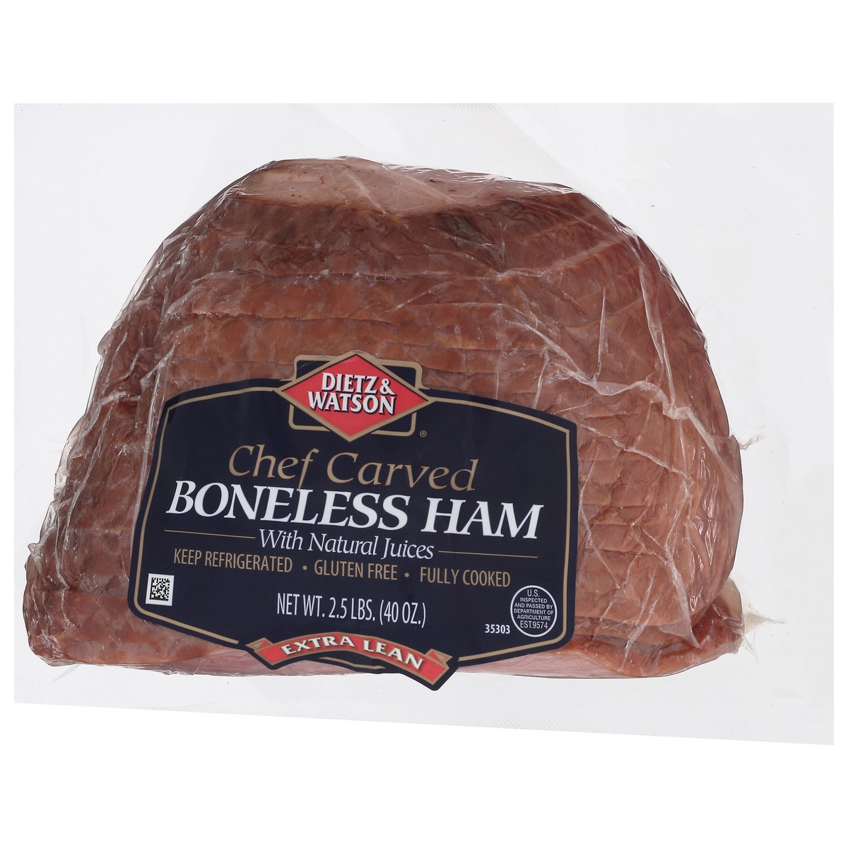 slide 5 of 13, Dietz & Watson Chef Carved Extra Lean Boneless Ham with Natural Juices 2.5 lb, 2.5 lb