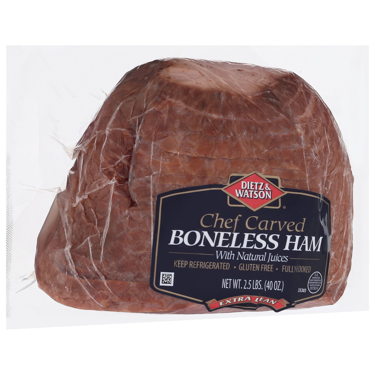 slide 6 of 13, Dietz & Watson Chef Carved Extra Lean Boneless Ham with Natural Juices 2.5 lb, 2.5 lb