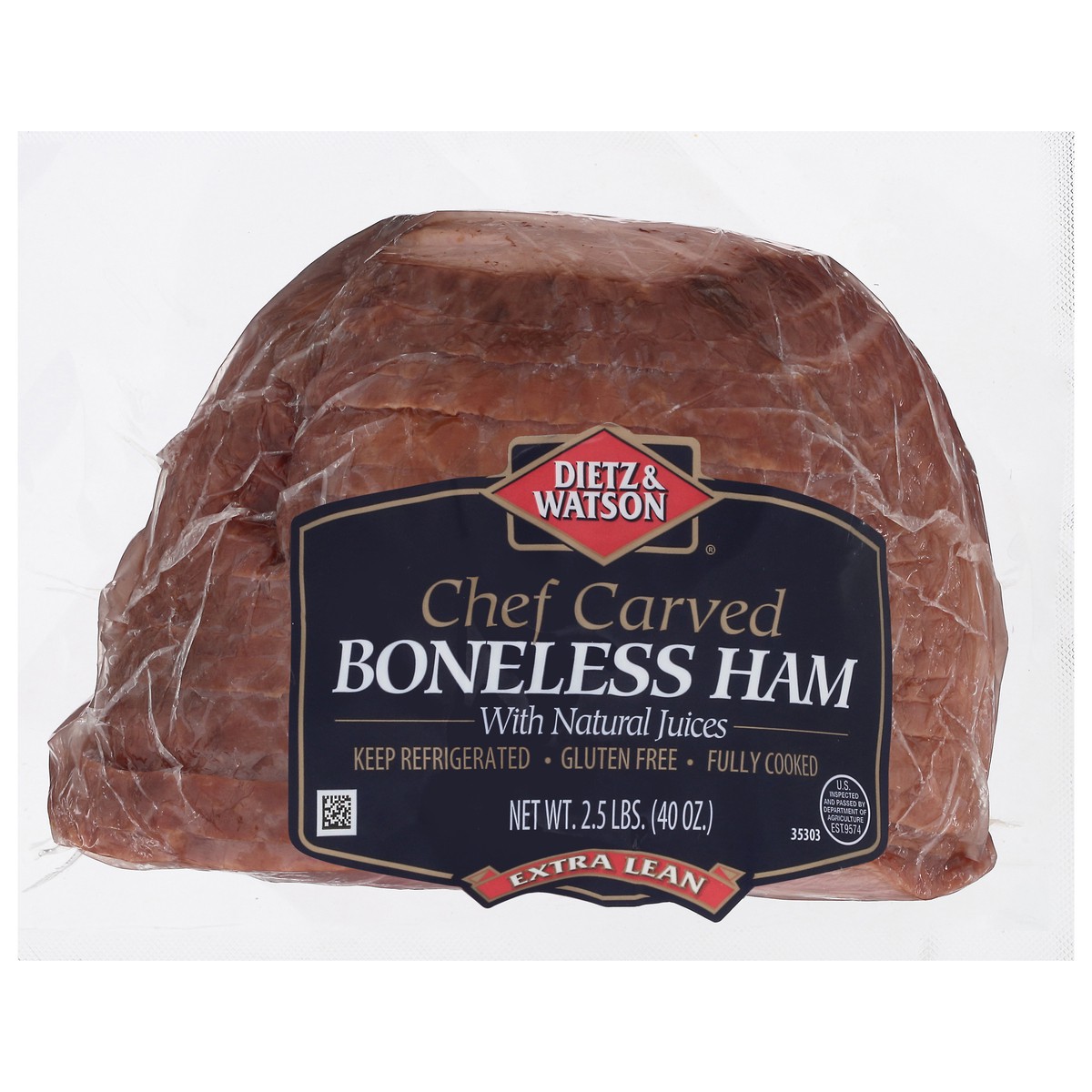 slide 2 of 13, Dietz & Watson Chef Carved Extra Lean Boneless Ham with Natural Juices 2.5 lb, 2.5 lb
