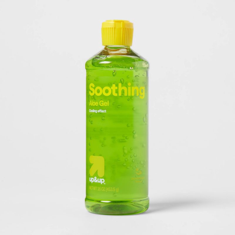 slide 1 of 5, Green Aloe Vera Gel -16oz - up&up™, 16 oz