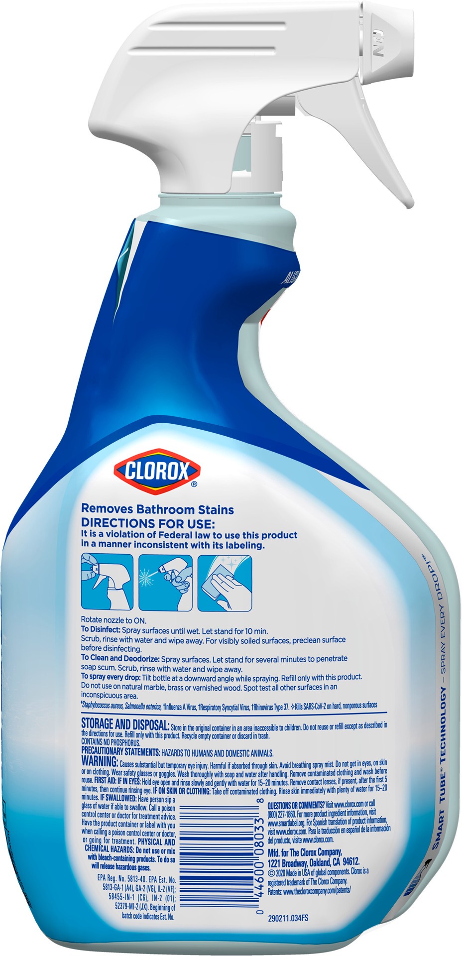slide 3 of 5, Clorox Disinfecting Bathroom Bleach-free Cleaner, 30 fl oz