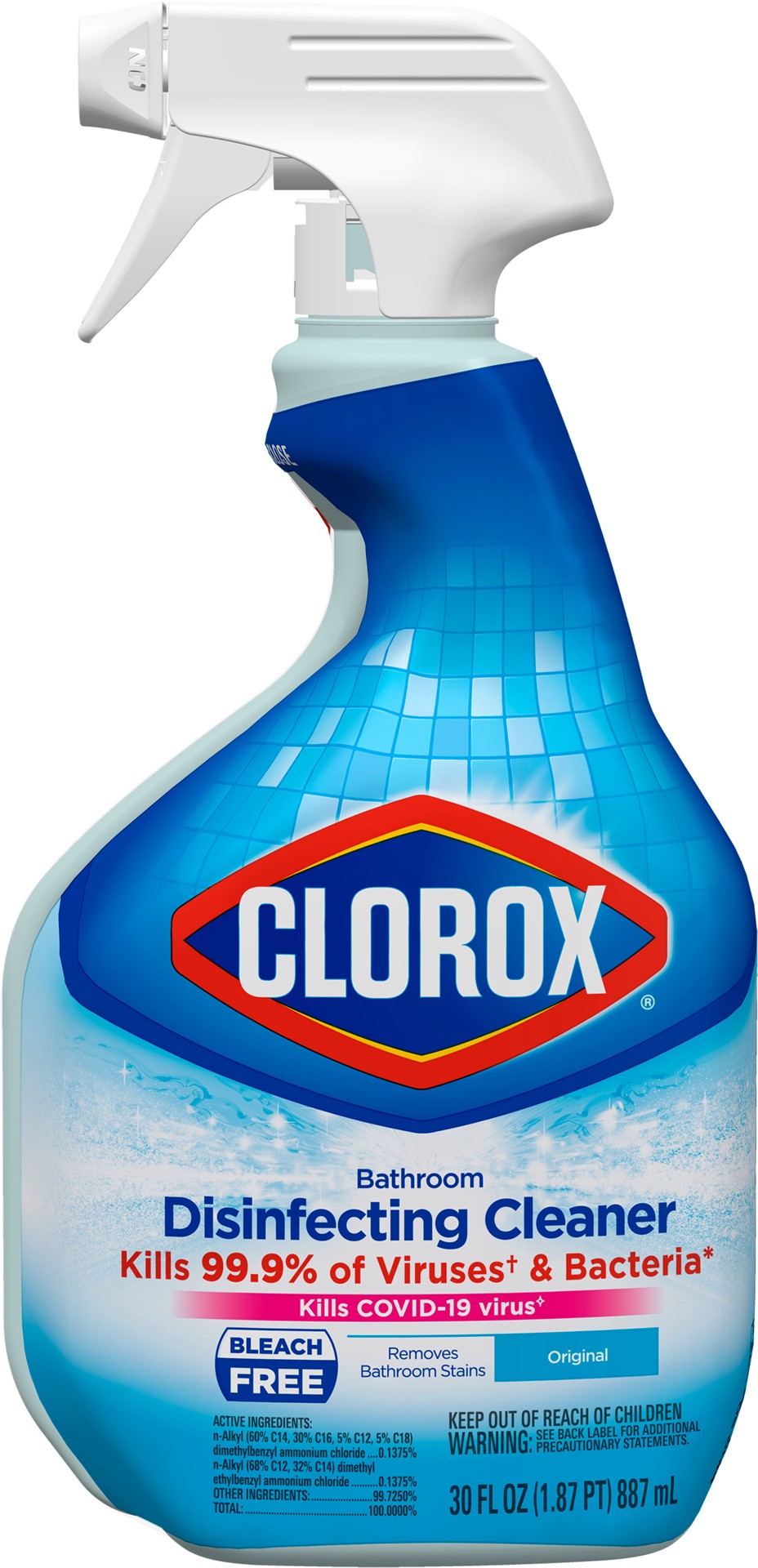 slide 1 of 5, Clorox Disinfecting Bathroom Bleach-free Cleaner, 30 fl oz