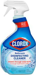 Clorox Disinfecting Bathroom Cleaner, Spray Bottle, 30 Ounces