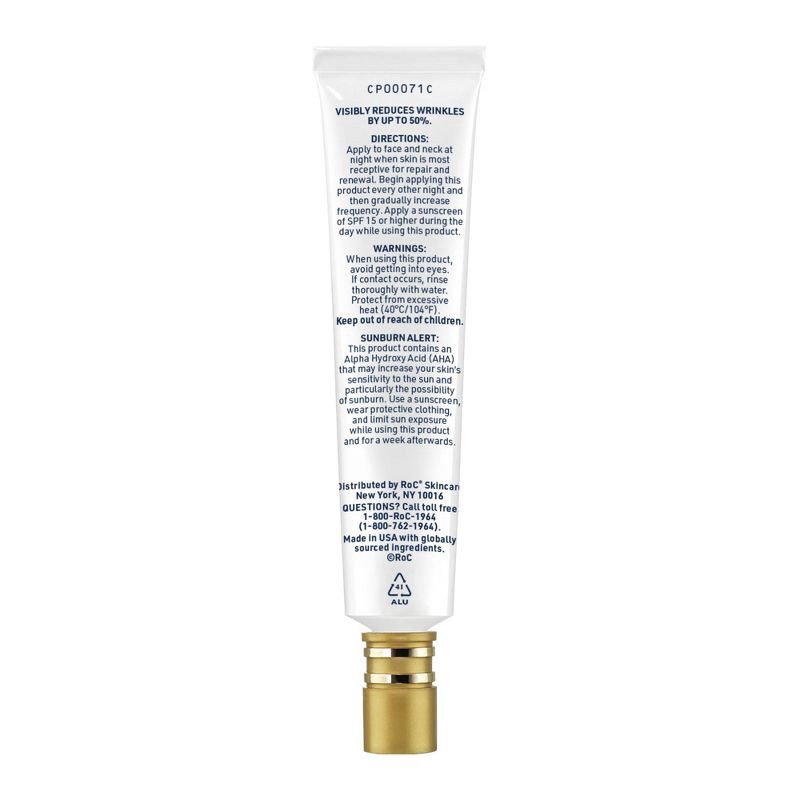 slide 2 of 9, RoC Retinol Anti-Aging + Firming Night Face Moisturizer - 1 fl oz, 1 fl oz